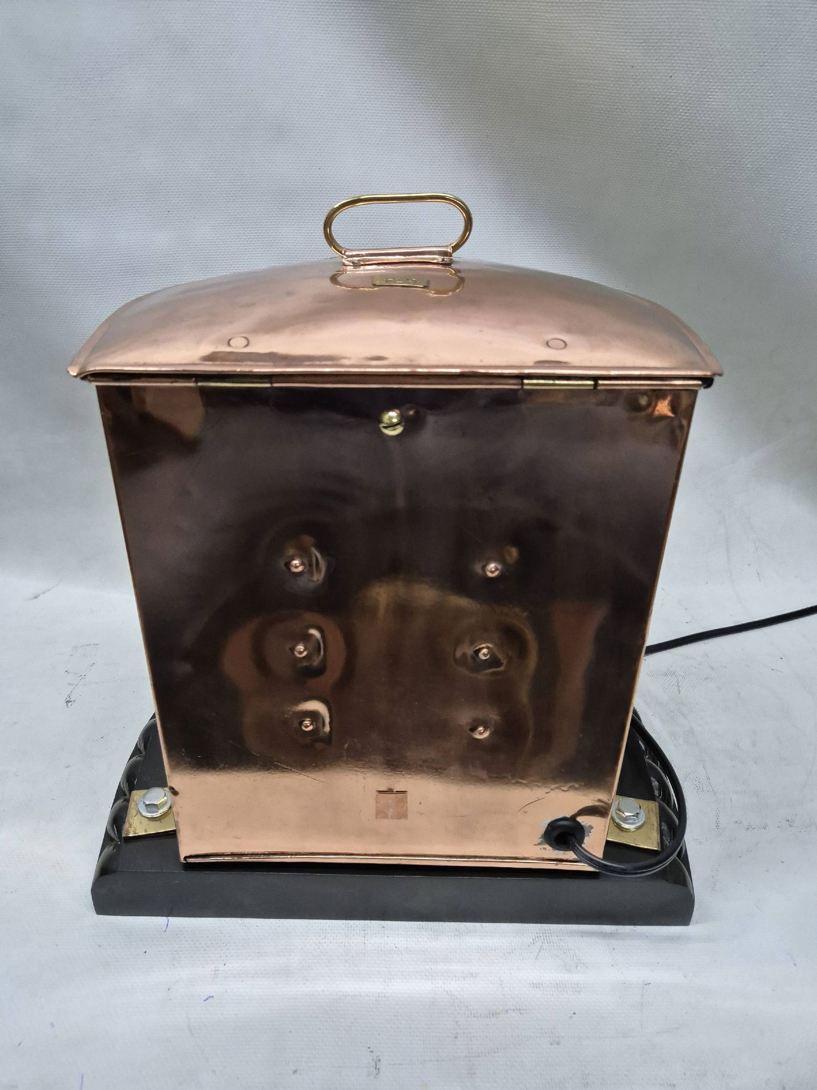 Solid Copper Ships Bow Lantern with Colored Lenses - 4