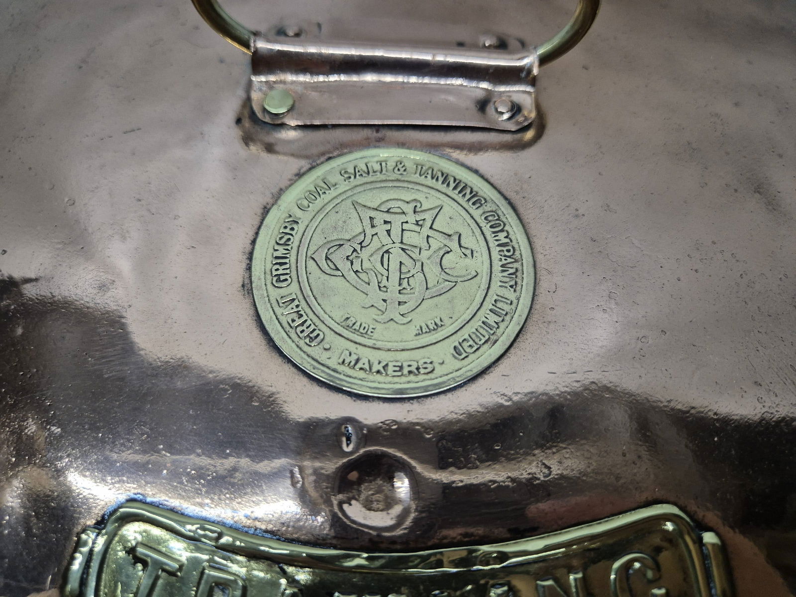 Solid Copper Ships Bow Lantern with Colored Lenses - 6