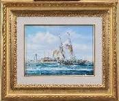 Roy Cross Marine Painting "Coming Home After Year Long Voyage" (1 of 8)