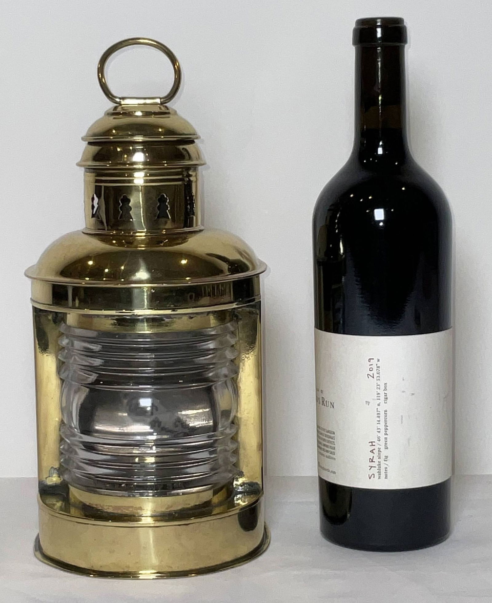 Solid Brass Bow Mounted Boat Lantern by Perko - 2