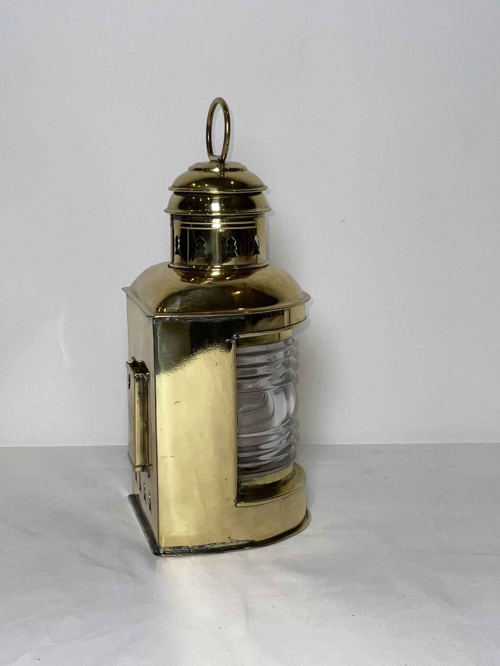 Solid Brass Bow Mounted Boat Lantern by Perko - 5