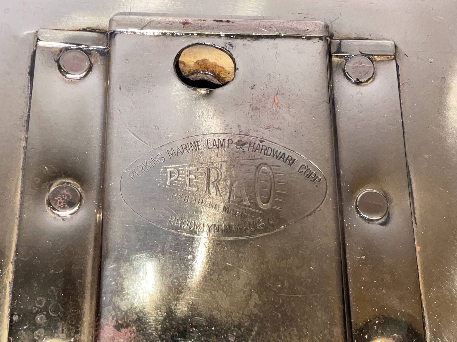 Solid Brass Bow Mounted Boat Lantern by Perko - 6