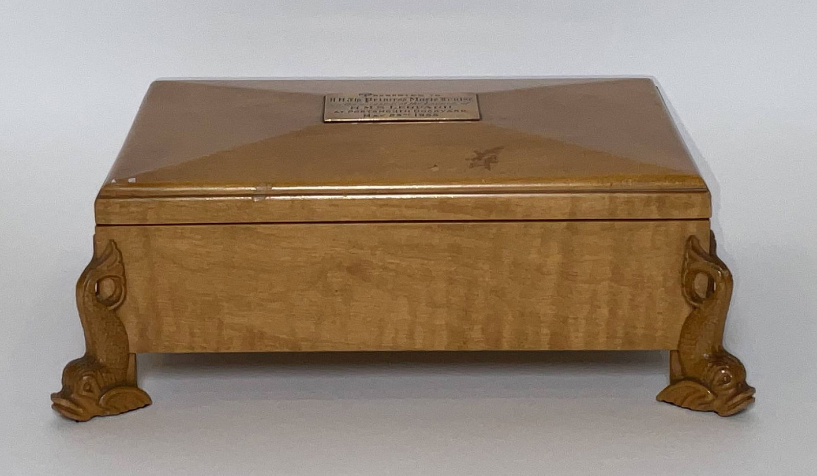 HMS Leopard Launching Casket Given to HH the Princess Marie Louise (1 of 11)