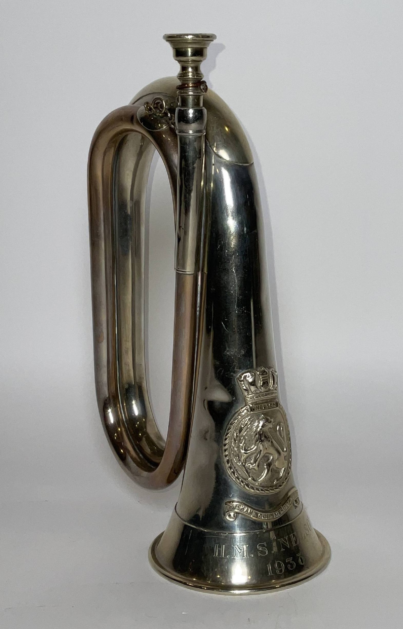 Royal Navy Ship's Trumpet with HMS Nelson Provenance (1 of 10)
