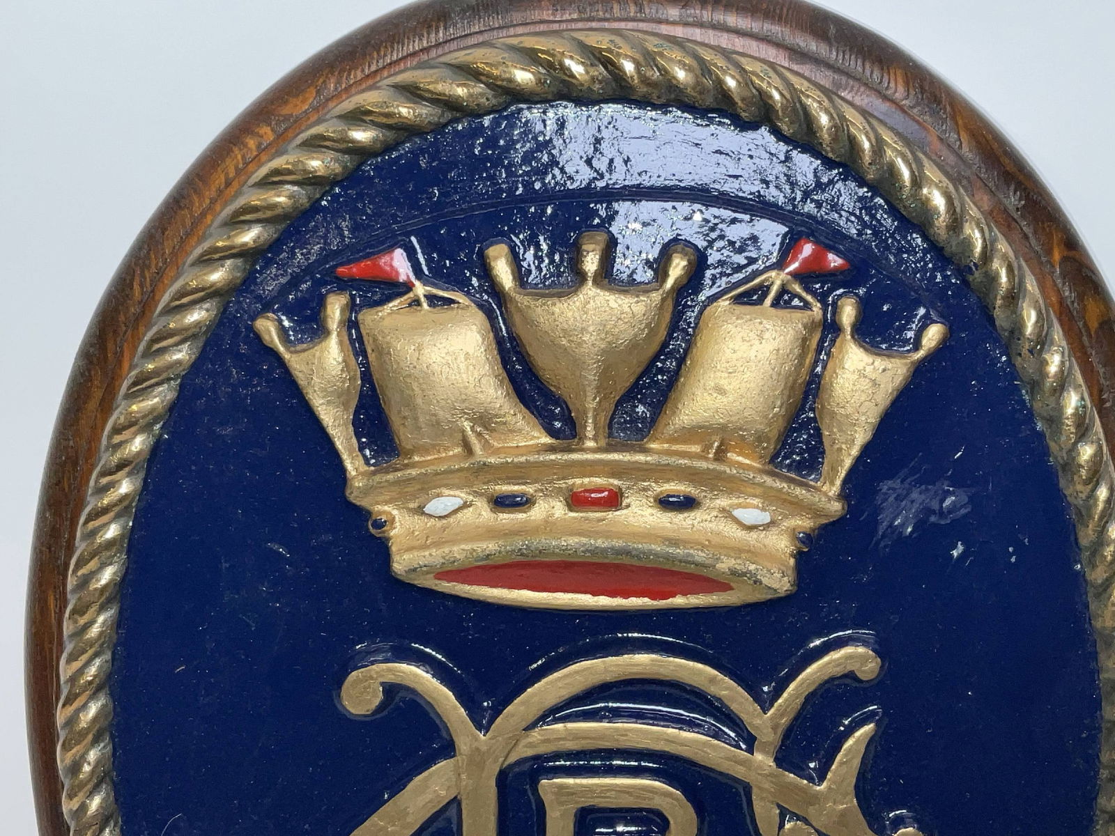 Royal Navy Engineering College Solid Brass Plaque - 3