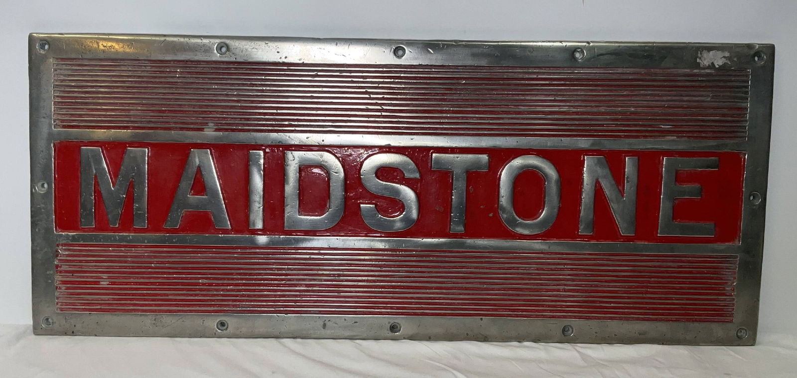 Royal Navy Ship’s Treadplate Maidstone: Ship’s Treadplate from the Royal Navy submarine depot ship HMS Maidstone, originally launched in 1937 and purpose-built to support submarine flotillas. HMS Maidstone played a vital role during the S