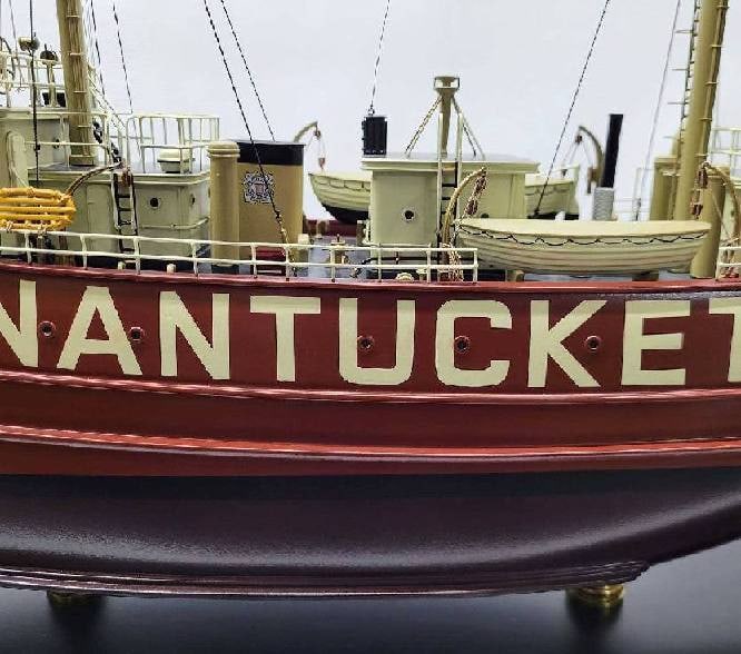 Nantucket Lightship model in case - 13