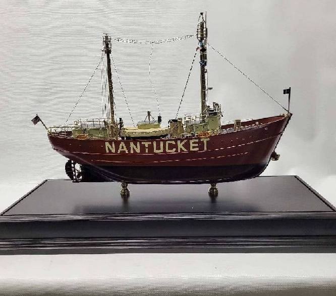 Nantucket Lightship model in case - 16