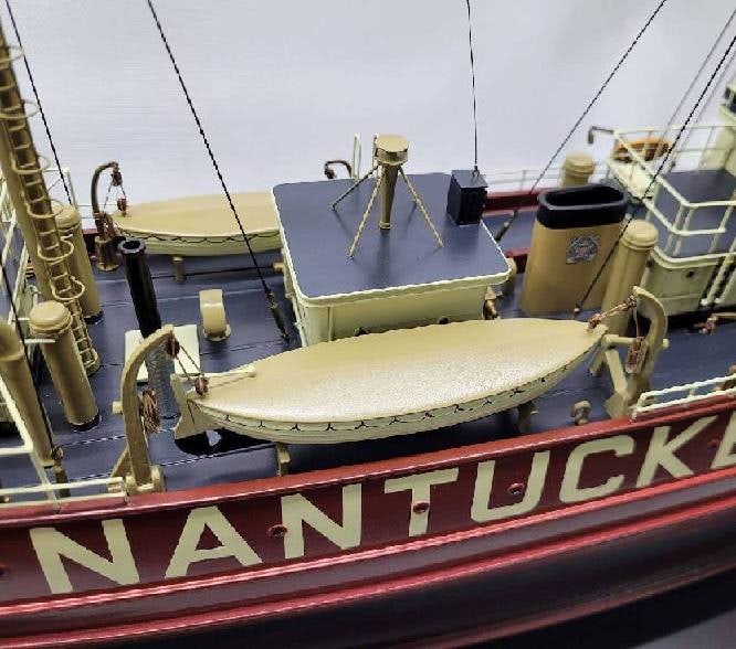 Nantucket Lightship model in case - 17