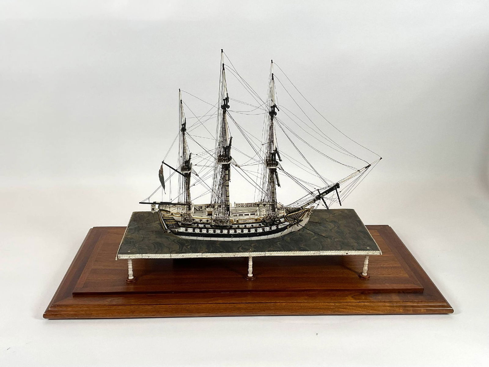 Prisoner of War Model of Eighty Gun Frigate (1 of 17)
