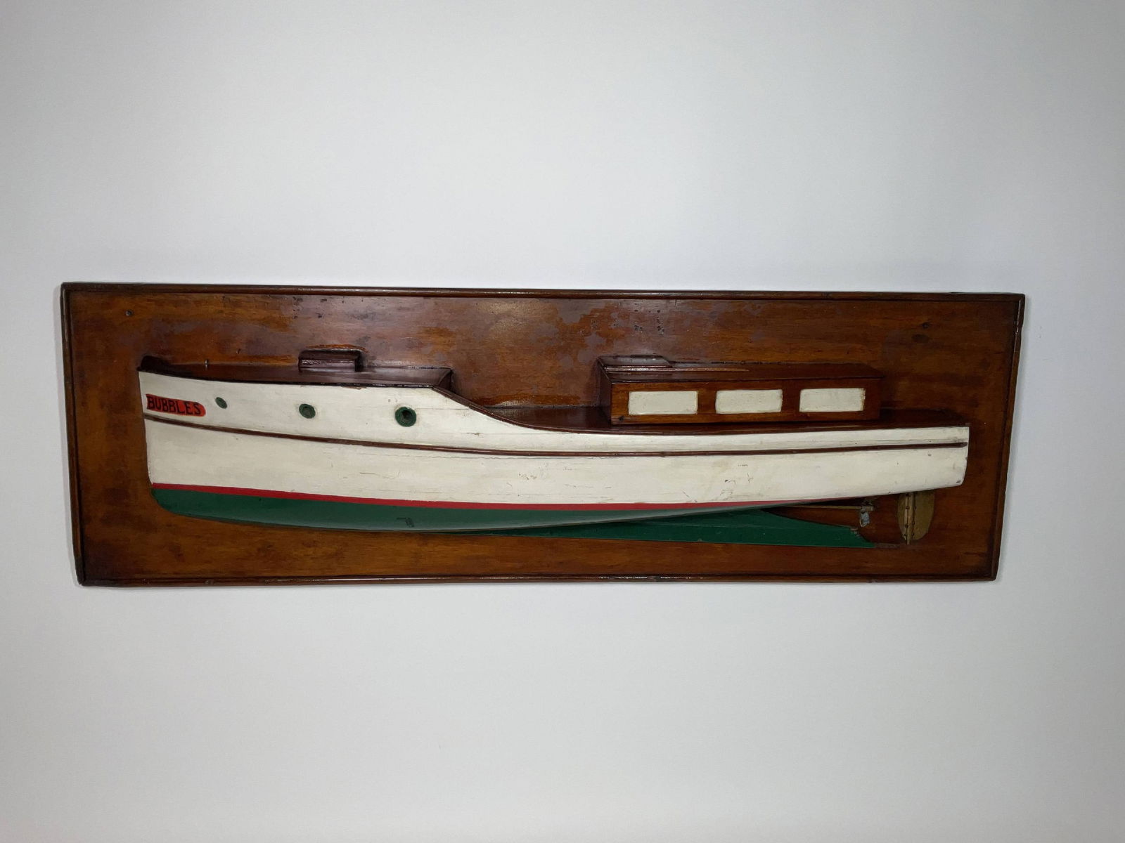 Antique half models of the Motor Yacht "Bubbles," (1 of 8)