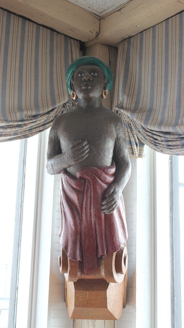 Ship’s figurehead: Carved figurehead of a nubian gypsy from the main dining room of Anthony’s Pier 4.