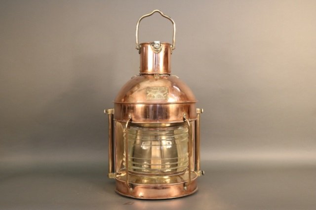 Massive Copper and Brass Masthead Lantern (1 of 5)