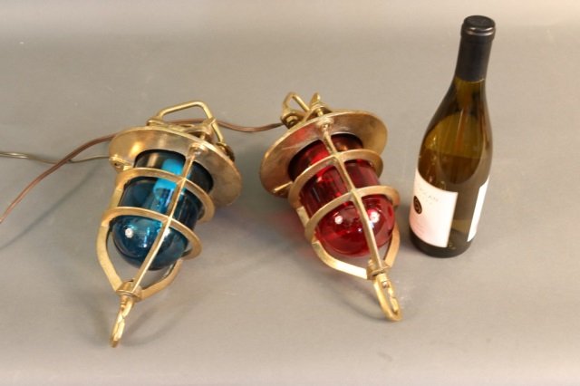 Pair of British Royal Navy Convoy Lights (1 of 3)