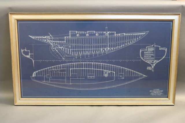 Original John Alden Yacht Blueprint (1 of 4)