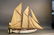Antique Two-Masted Maine Schooner Model - 4