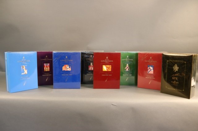 Rare,Unopened 8 Bottle Erte Courvoisier Collection (1 of 10)