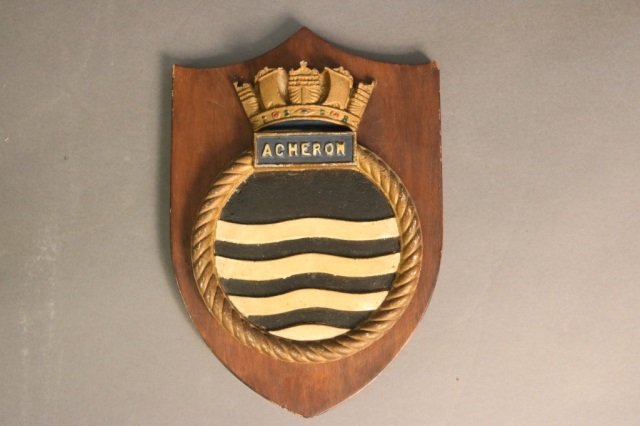 Ship's Badge from "H.M.S. Acheron" (1 of 3)