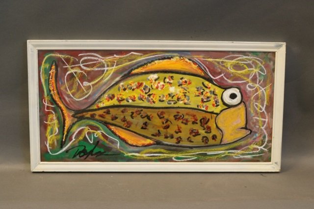 Abstract Fish Painting by Doyle (1 of 4)
