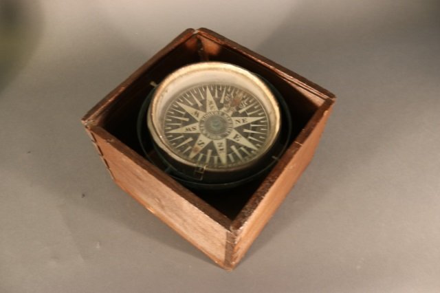 Robert Merrill Ship's Compass, c. 1850 (1 of 3)