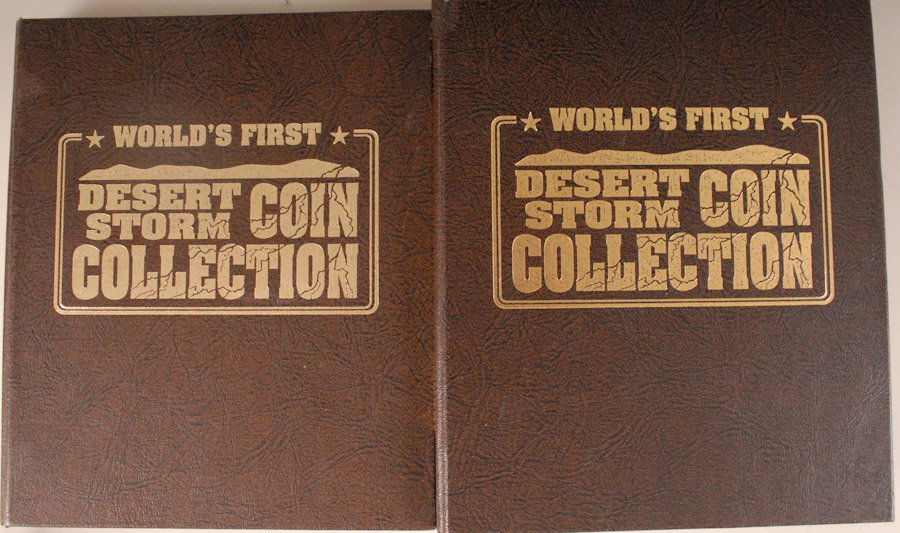 Two Desert Storm Coin Collection Booklets Sep 09 17 Ivy Auctions Inc In Sc