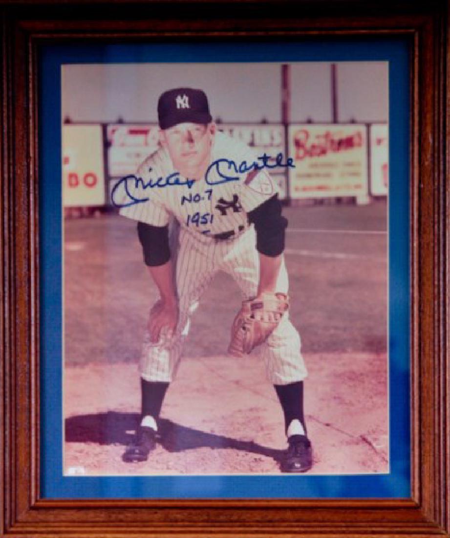 Mickey Mantle #7 1951 Autographed Photo (1 of 5)
