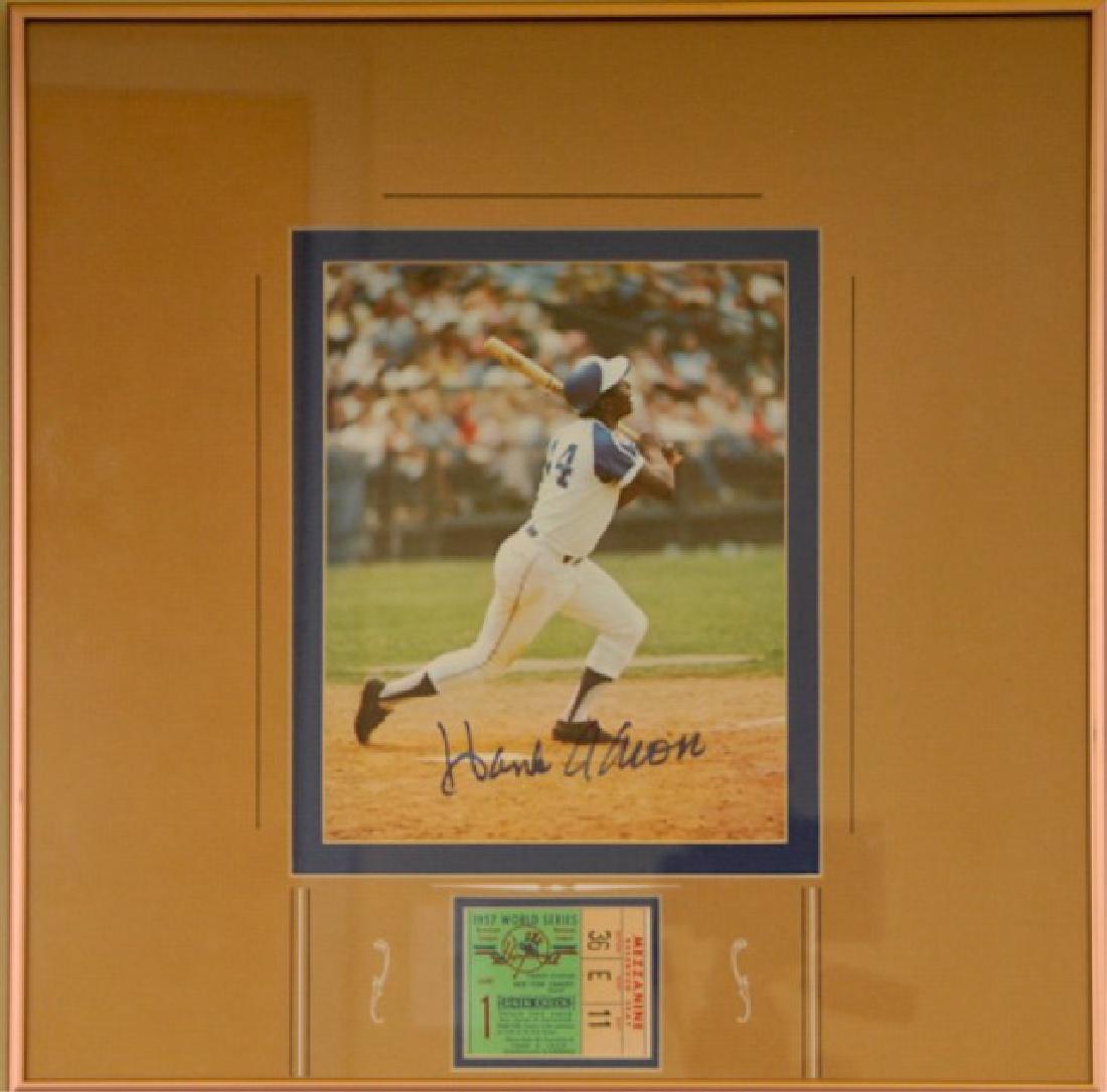 Hank Aaron & World Series Ticket (1 of 5)