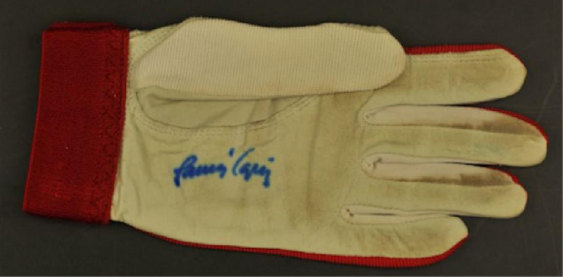 Game Used Batting Glove Signed Javier Lopez (1 of 3)