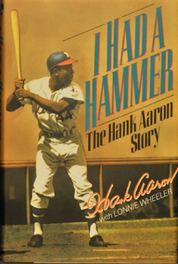 Hank Aaron Signed Book "I Had A Hammer" (1 of 3)