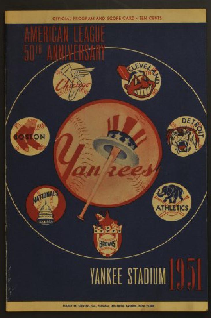 1951 Yankees Official Program & Scorecard (1 of 2)