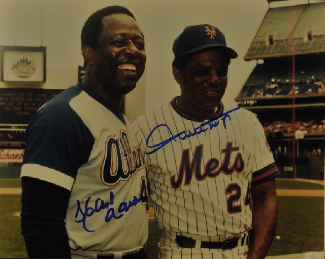 Signed Hank Aaron & Willie Mays Photo (1 of 1)