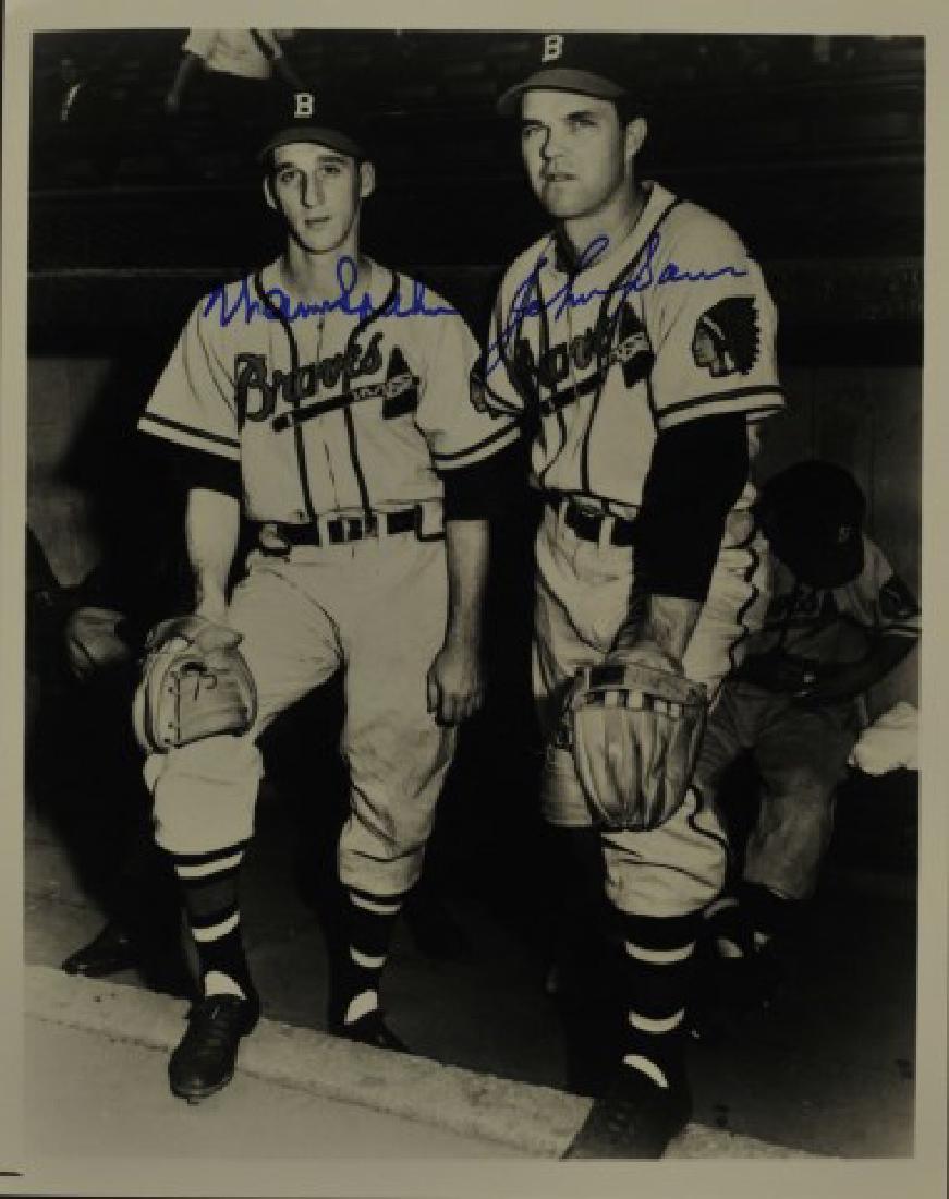 Signed Warren Spahn & Johnny Sain Photo (1 of 1)