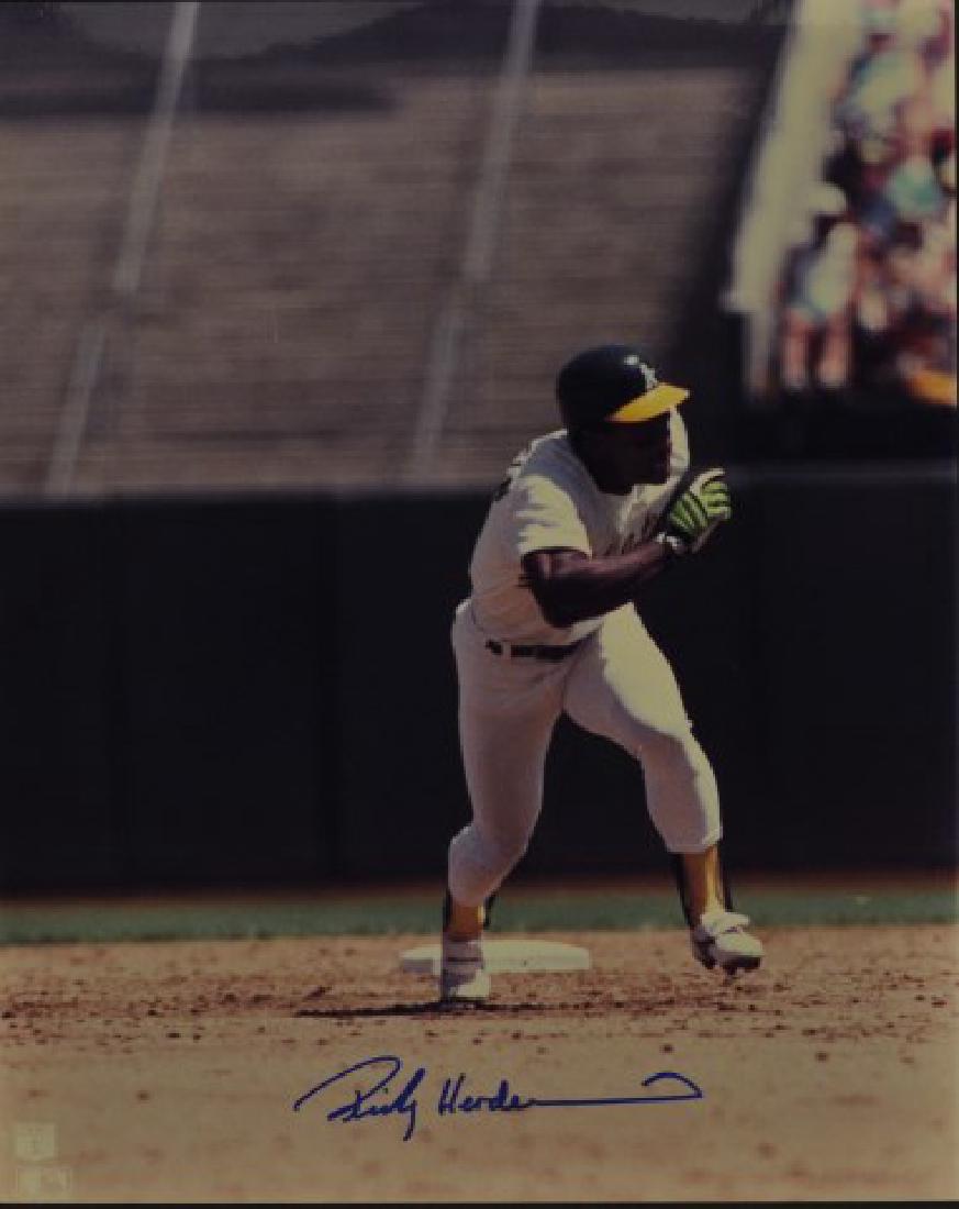 Signed Rickey Henderson Photo (1 of 1)