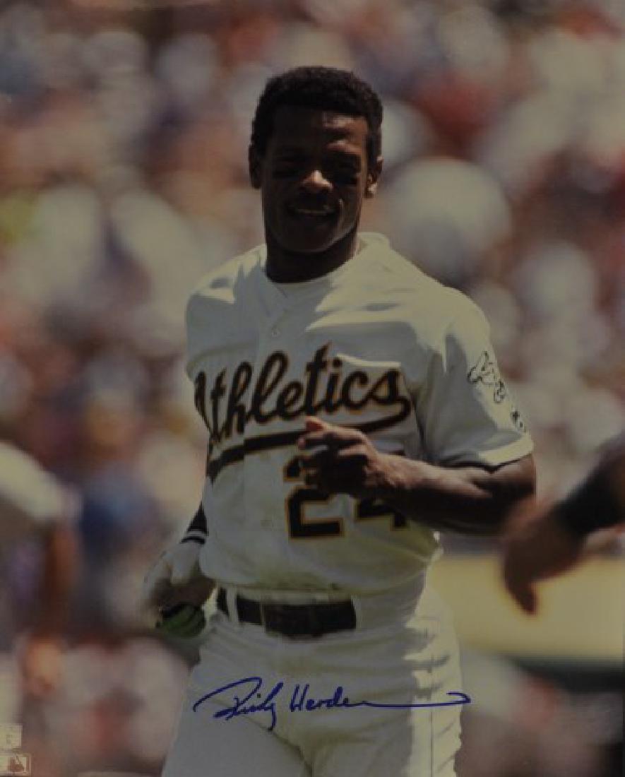 Signed Rickey Henderson Photo (1 of 1)
