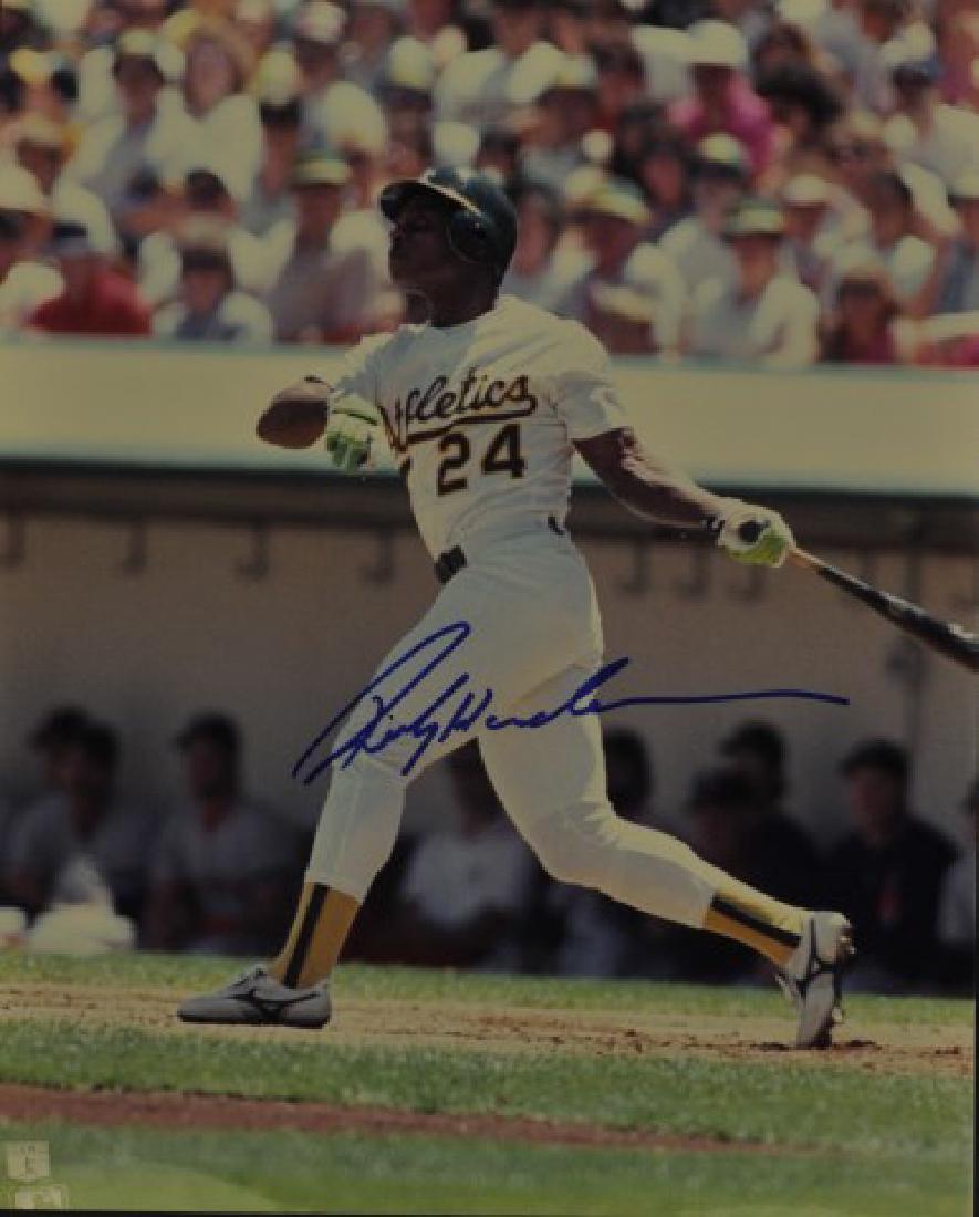 Signed Rickey Henderson Photo (1 of 1)