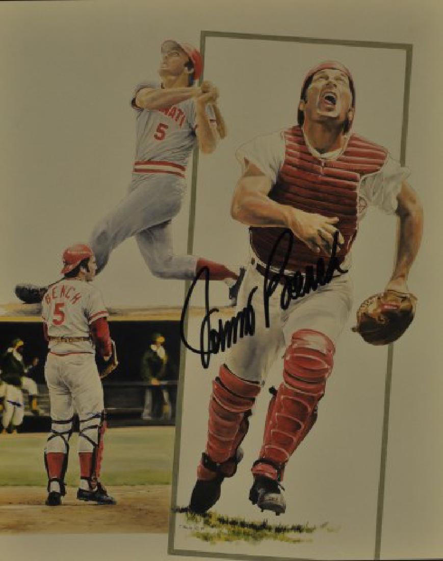Signed Johnny Bench Photo (1 of 1)