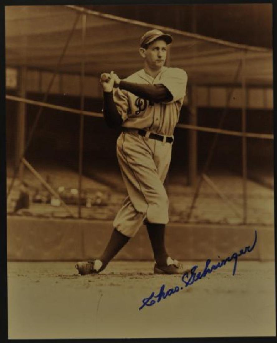 Signed Charlie Gehringer Photo w/ Article (1 of 2)