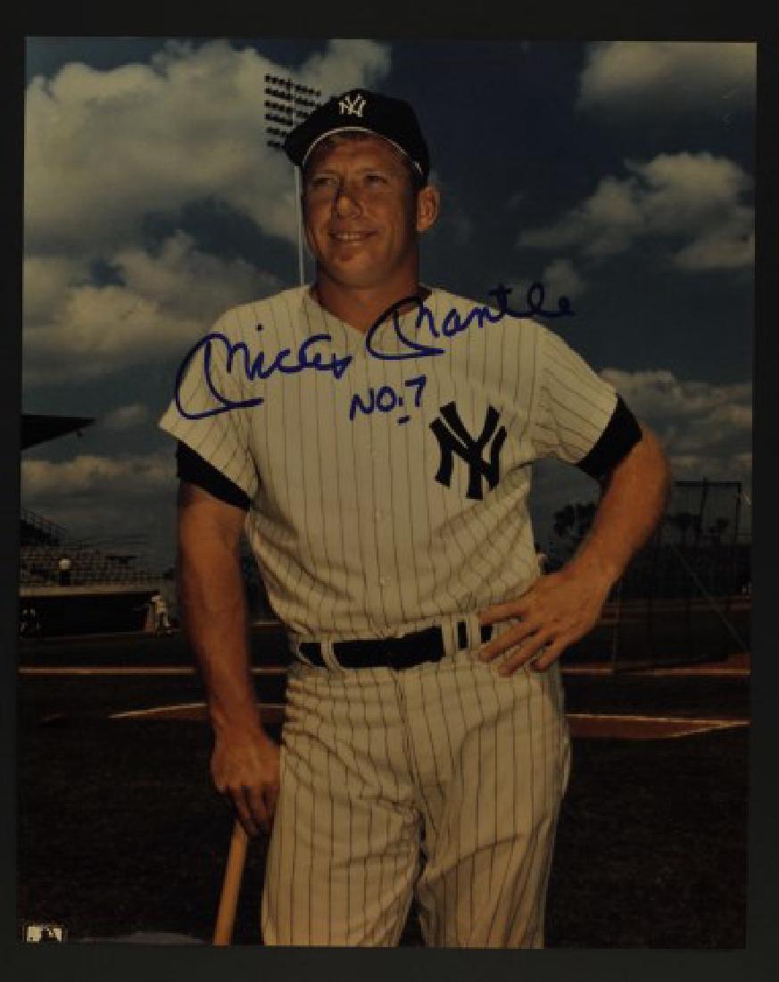 Signed Mickey Mantle No. 7 Photo (1 of 3)