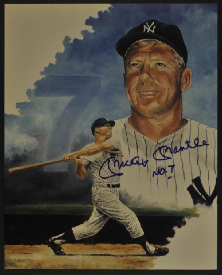 Signed Mickey Mantle No. 7 Photo (1 of 3)