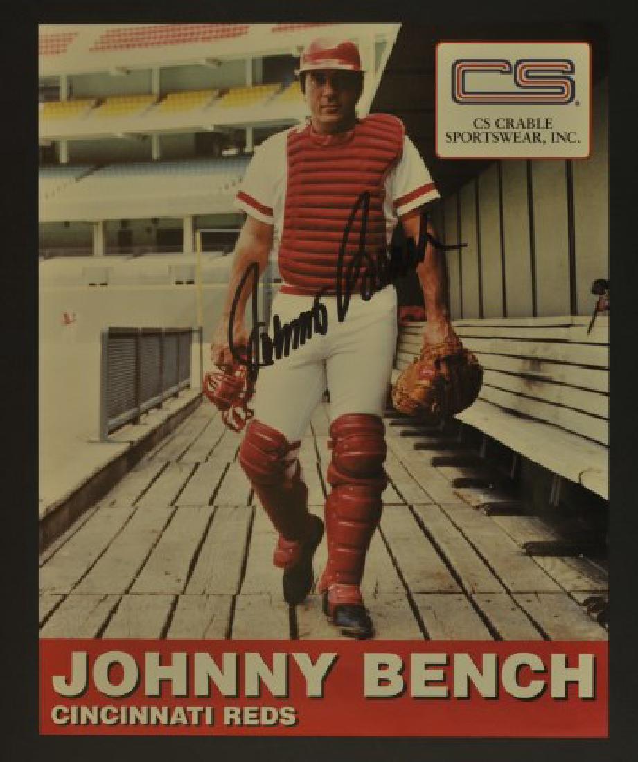 Signed Johnny Bench Photo (1 of 1)