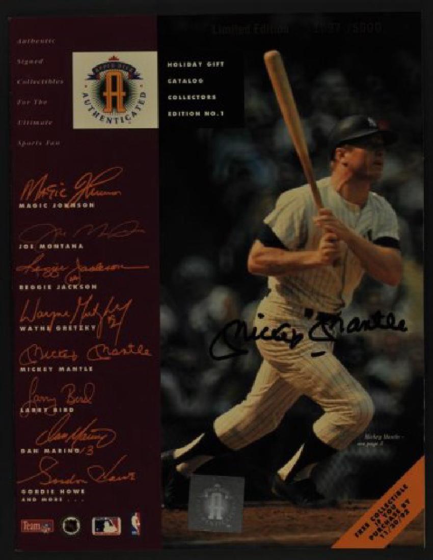 Signed Mickey Mantle Upper Deck Catalog (1 of 1)