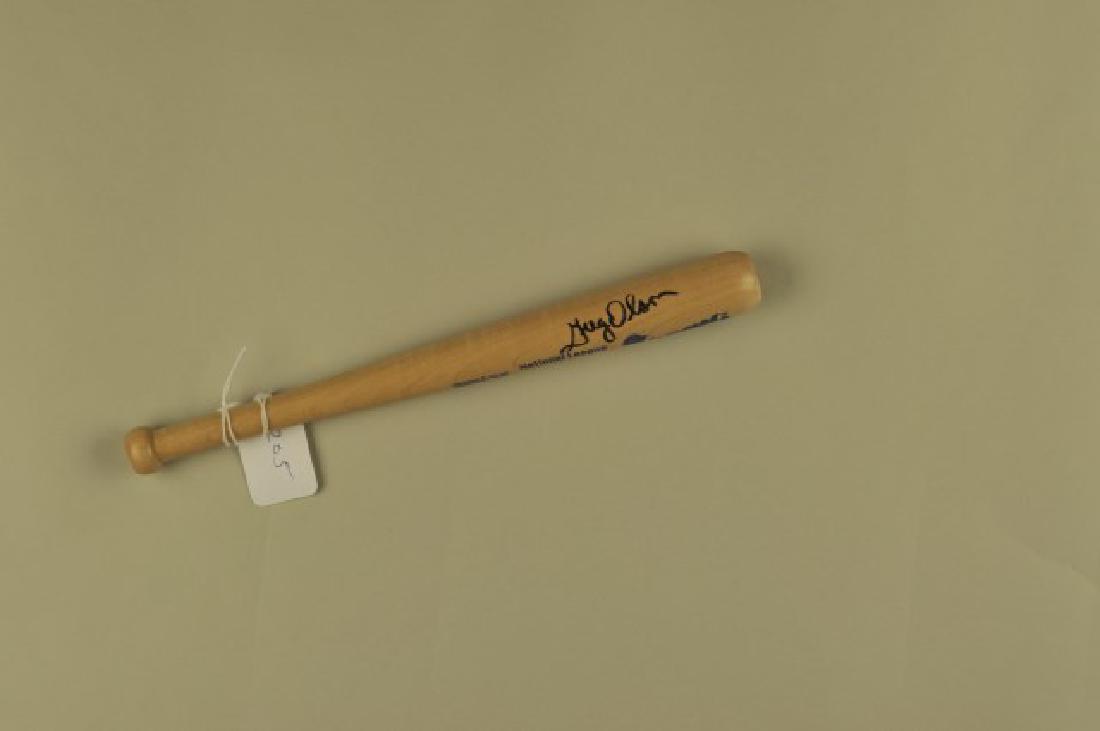 Signed Greg Olson Mini-Bat (1 of 3)
