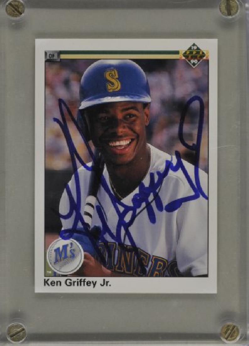 Signed Ken Griffey Jr. Baseball Card (1 of 3)