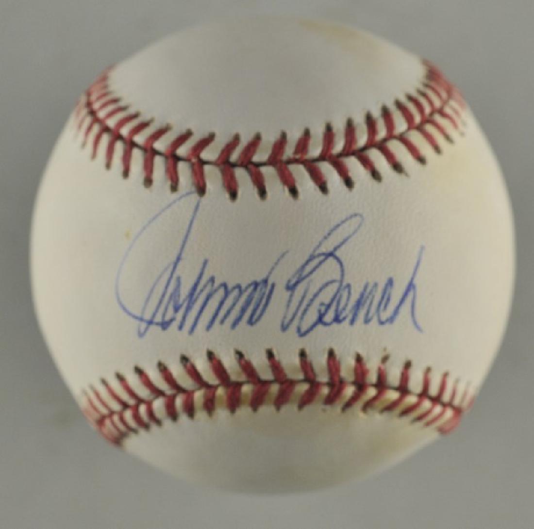 Signed Johnny Bench Baseball (1 of 2)