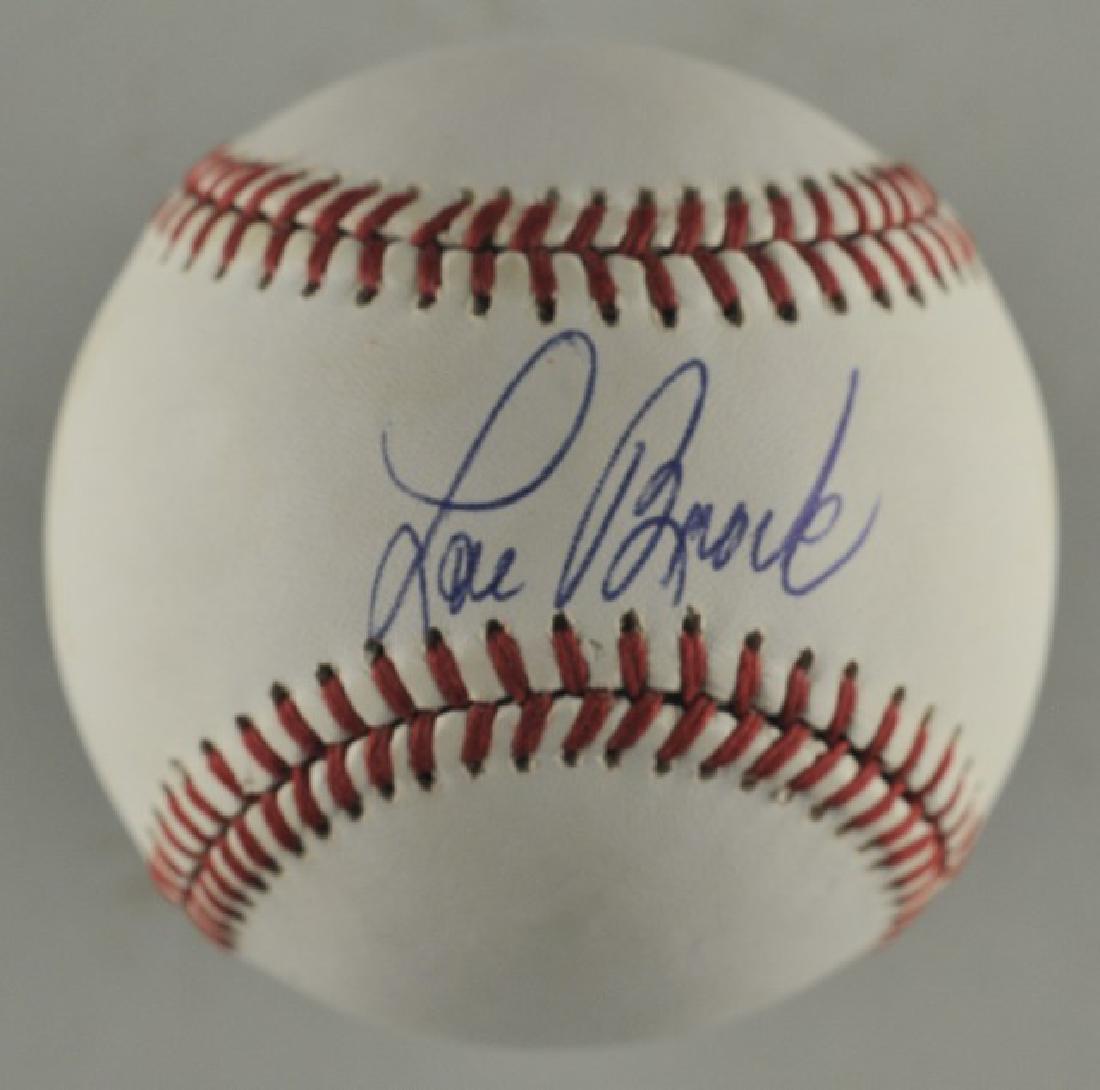 Signed Lou Brock Baseball (1 of 2)