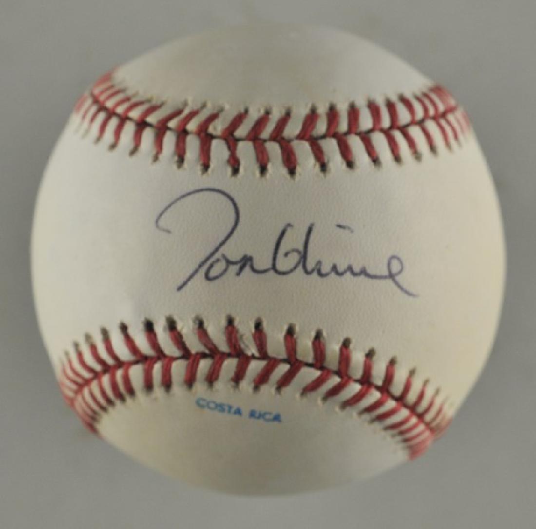 Signed Tom Glavine Baseball (1 of 3)