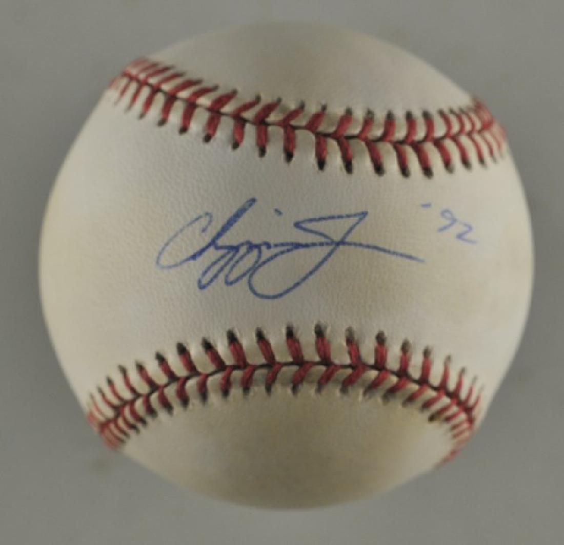 Signed Chipper Jones Baseball (1 of 3)