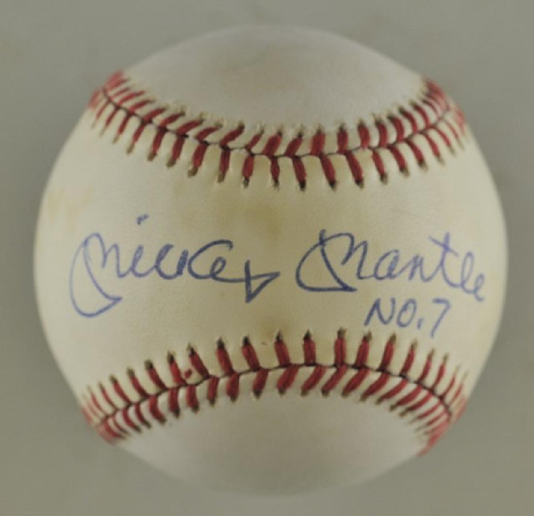 Signed Mickey Mantle Baseball (1 of 3)