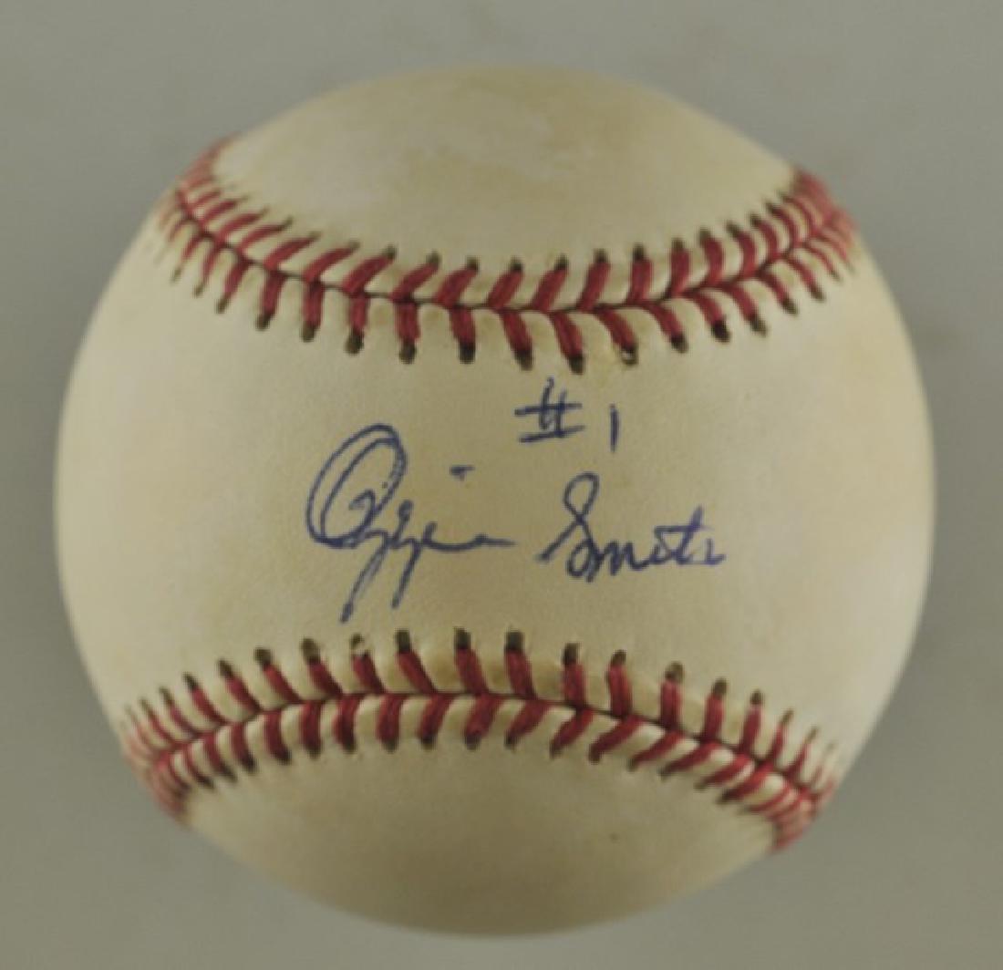 Signed Ozzie Smith Baseball (1 of 2)