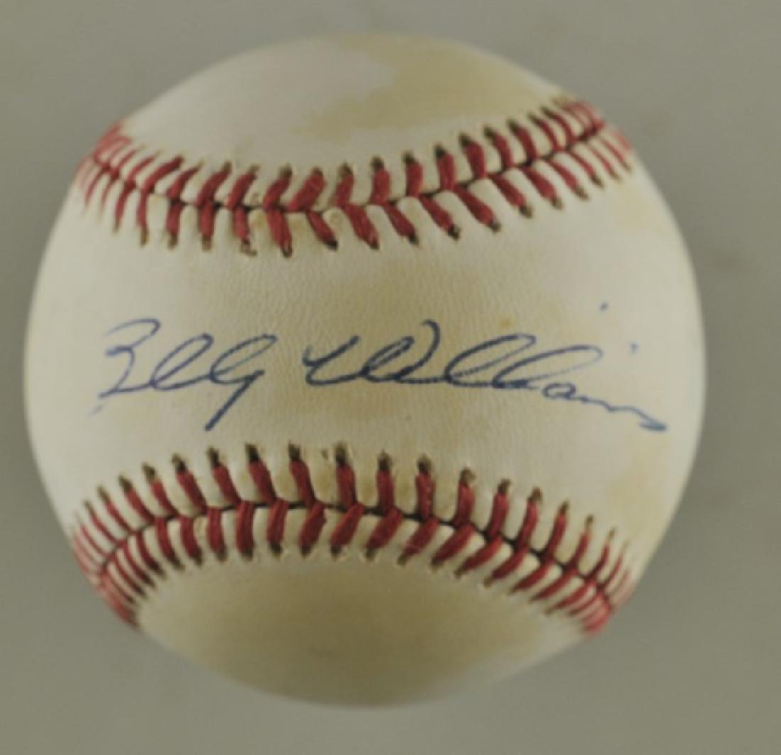 Signed Billy Williams Baseball (1 of 2)